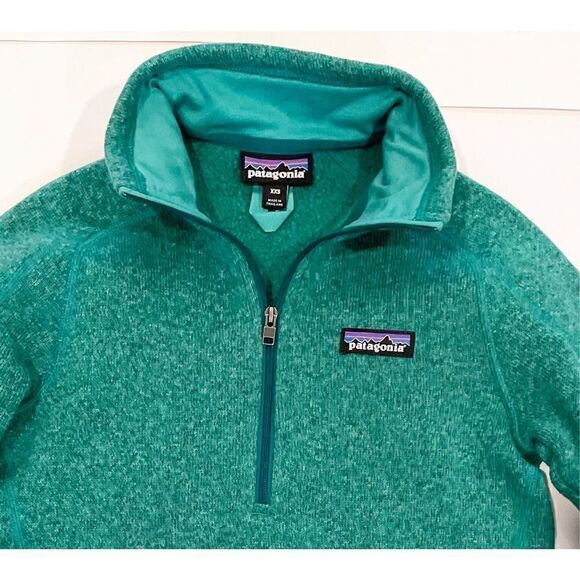 Patagonia Better Sweater 1/4 Zip Fleece Womens  size XXS Green style #25617 - Picture 2 of 6